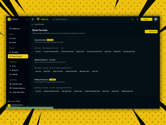 Robin.fm screenshot 1