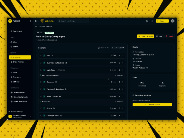 Robin.fm screenshot 2